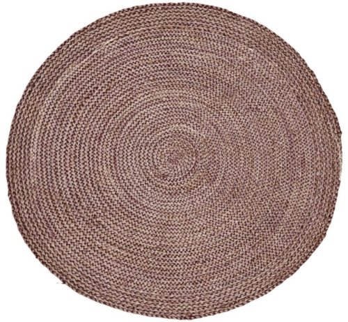 På billedet ser du variationen Gulvtæppe, Structure Round fra brandet House Doctor i en størrelse D: 100 cm. i farven Henna