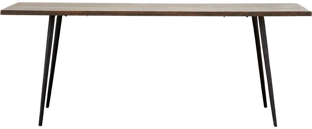 9: Club, Spisebord, Aflang by House Doctor (80 x 200 cm. x H: 76 cm., Mørkebrun)