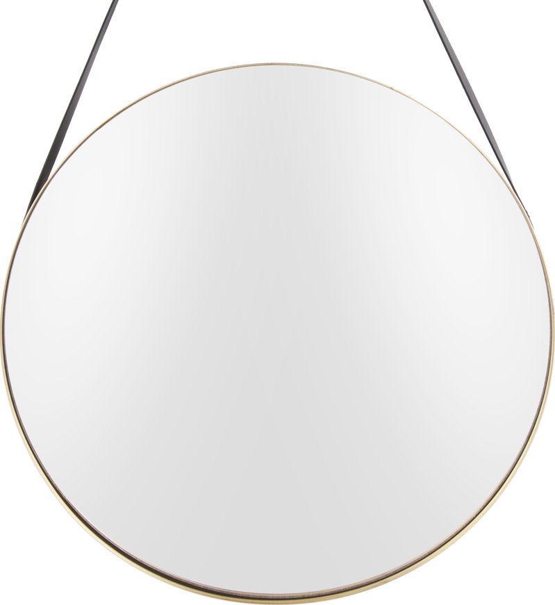 På billedet ser du et stemningsbillede (#1) fra Spejl, Balanced, Round fra brandet Present Time i en størrelse D: 47 cm. i farven Guld