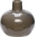 På billedet ser du variationen Vase, Rong fra brandet Hübsch i en størrelse Ø: 12 cm. H: 11 cm. i farven Grå