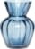 På billedet ser du variationen Vase, m/riller, Su fra brandet Hübsch i en størrelse Ø: 9 cm. H: 12 cm. i farven Blå