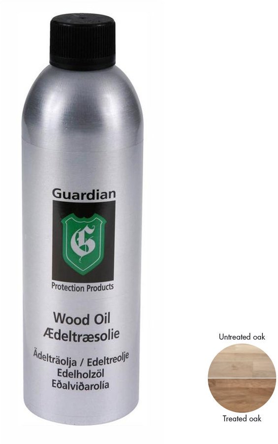 Ædeltræsolie, plejemiddel til træ, træolie by Guardian Protection (600 ml., Natur)