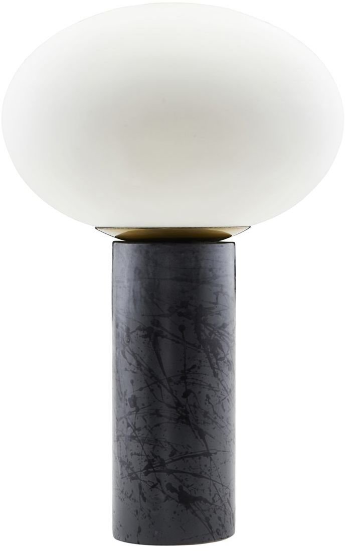 Opal, Bordlampe by House Doctor (D: 30/20 cm. x H: 45 cm., Blå/Hvid)