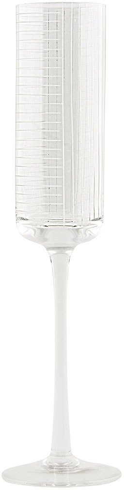 På billedet ser du variationen Check, Champagneglas fra brandet House Doctor i en størrelse D: 5,2 cm. x H: 26,5 cm. i farven Klar