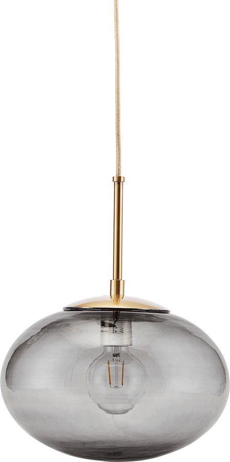På billedet ser du variationen Hængelampe, Opal fra brandet House Doctor i en størrelse D: 30 cm. H: 35 cm. i farven Grå