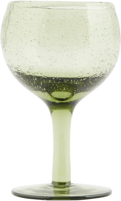 På billedet ser du variationen Universal, Hvidvinsglas fra brandet House Doctor i en størrelse D: 8 cm. x H: 13,5 cm. i farven Grøn