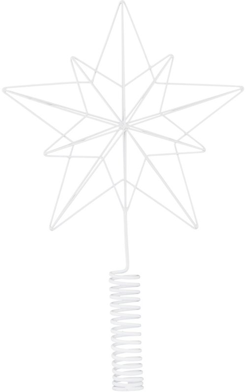 På billedet ser du variationen Juletræsstjerne, Wire fra brandet House Doctor i en størrelse H: 22/36 cm. i farven Hvid