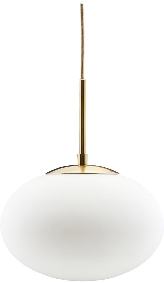 Lampe, Opal, Hvid Ø30 cm