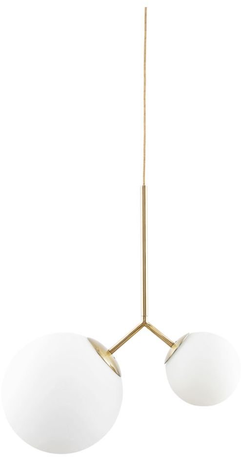 På billedet ser du variationen Lampe, Twis fra brandet House Doctor i en størrelse L: 70 cm. i farven Hvid