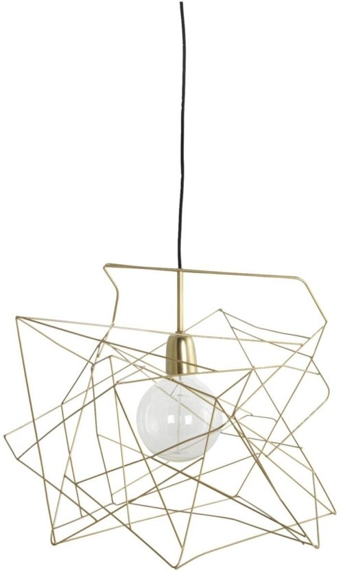 På billedet ser du variationen Lampeskærm, Asymmetric fra brandet House Doctor i en størrelse 45 x 45 cm. i farven Guld