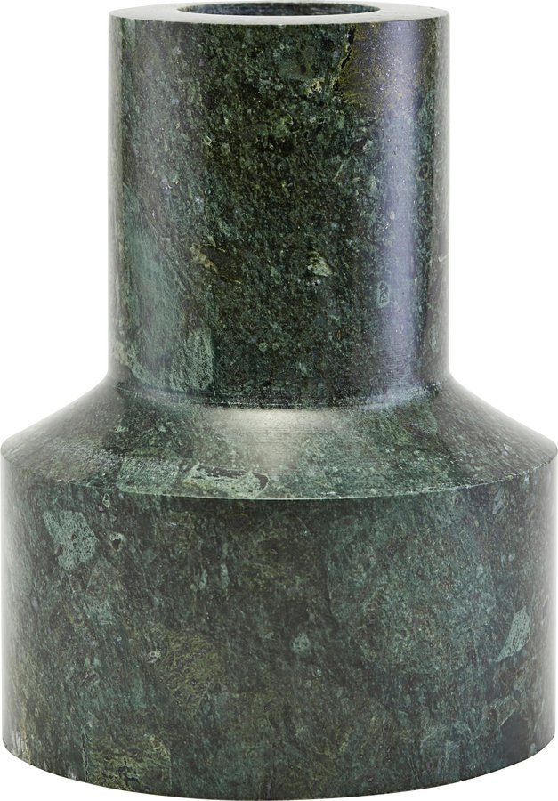 Lysestage, Chunk by House Doctor (D: 12 cm. H: 16 cm., Grøn)