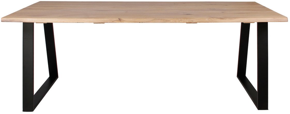 Plankebord, Komplet sæt, Curve wave + Trapez stel by House of Sander (H: 74 cm. B: 95 cm. L: 200 cm., Lys Natur/Sort)
