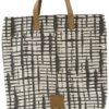På billedet ser du variationen Shopping taske, Batik fra brandet House Doctor i en størrelse 41 x 38 cm. i farven Hvid/Brun