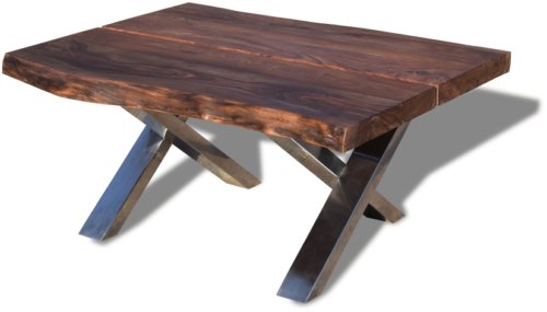 På billedet ser du variationen Sofabord, Steel The Beast fra brandet OBUZI i en størrelse H: 47 cm. B: 75 cm. L: 100 cm. i farven Mørk Natur/Sort