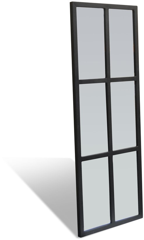På billedet ser du variationen Spejl, Factoria fra brandet OBUZI i en størrelse H: 120 cm. B: 45 cm. L: 2,5 cm. i farven Sort