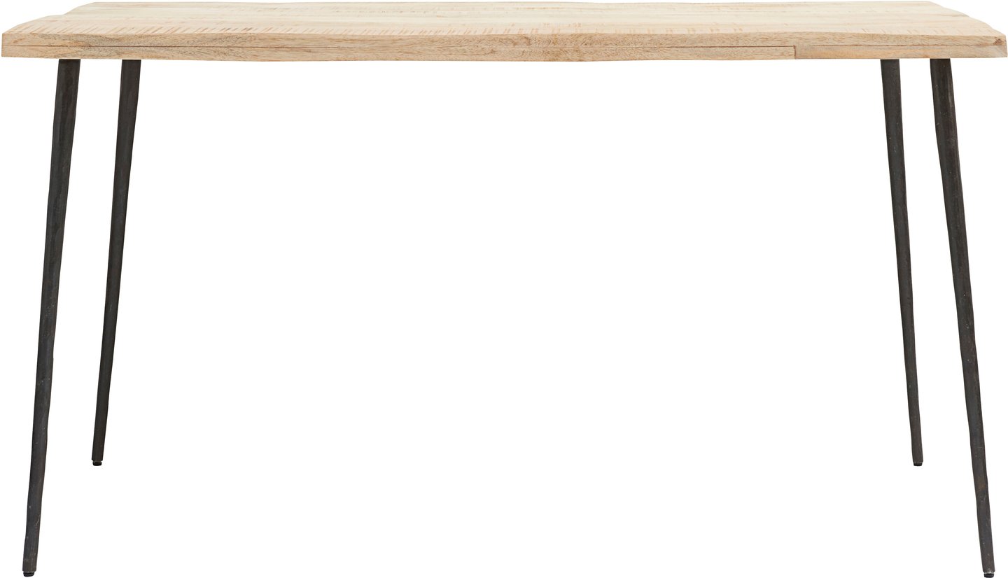 Spisebord, Club by House Doctor (H: 76 cm. B: 80 cm. L: 140 cm., Natur/Sort)