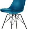 På billedet ser du variationen Spisebordsstol, Comfort fra brandet Preform i en størrelse H: 84 cm. B: 47 cm. L: 49 cm. i farven Sort/Petroleum