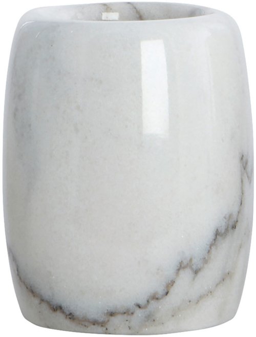På billedet ser du variationen Marble, Tandbørsteholder fra brandet House Doctor i en størrelse D: 7,4 cm. x H: 10 cm. i farven Hvid