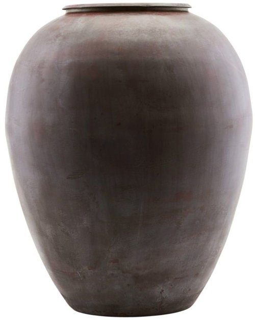 På billedet ser du variationen Vase, Etnik, Rødish fra brandet House Doctor i en størrelse D: 33 cm. H: 40 cm. i farven Rød