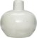 På billedet ser du variationen Vase, Rong fra brandet Hübsch i en størrelse Ø: 12 cm. H: 11 cm. i farven Hvid