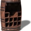 På billedet ser du Vintønde barskab, Rosey-Say fra brandet OBUZI i en størrelse D: 55 cm. H: 80 cm. i farven Mørk Natur/Sort