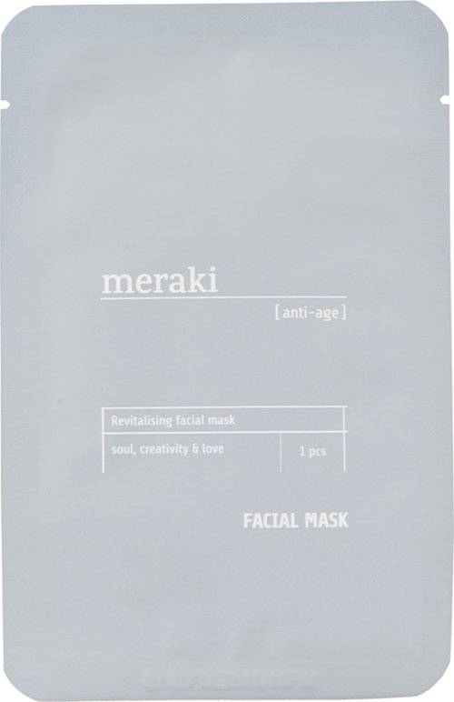På billedet ser du Ansigtsmaske, anti-age fra brandet Meraki i en størrelse 1 STK./PKG. i farven Grå