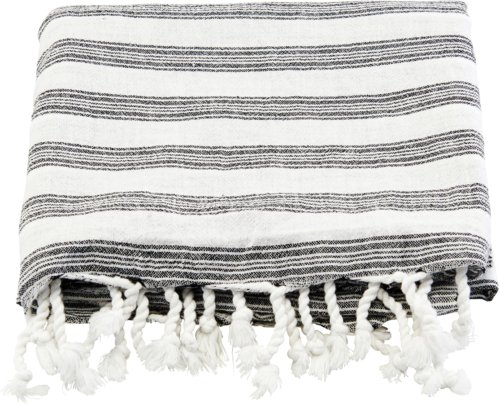 På billedet ser du variationen Håndklæde, Hammam fra brandet Meraki i en størrelse B: 100 cm. L: 180 cm. i farven Hvid/Grå