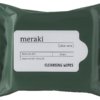 På billedet ser du variationen Opfriskende renseservietter, aloe vera fra brandet Meraki i en størrelse 20 STK./PKG. i farven Mørkegrøn