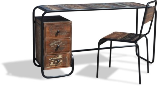 På billedet ser du variationen Skrivebord, Christiania Hip fra brandet OBUZI i en størrelse H: 74 cm. B: 140 cm. L: 45 cm. i farven Multi