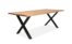 På billedet ser du variationen Vigga, Plankebord med optisk kant + X-stel fra brandet Preform i en størrelse H: 4 cm. B: 95 cm. L: 200 cm. i farven Natur