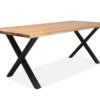 På billedet ser du Vigga, Plankebord med optisk kant + X-stel fra brandet Preform i en størrelse H: 4 cm. B: 95 cm. L: 200 cm. i farven Natur