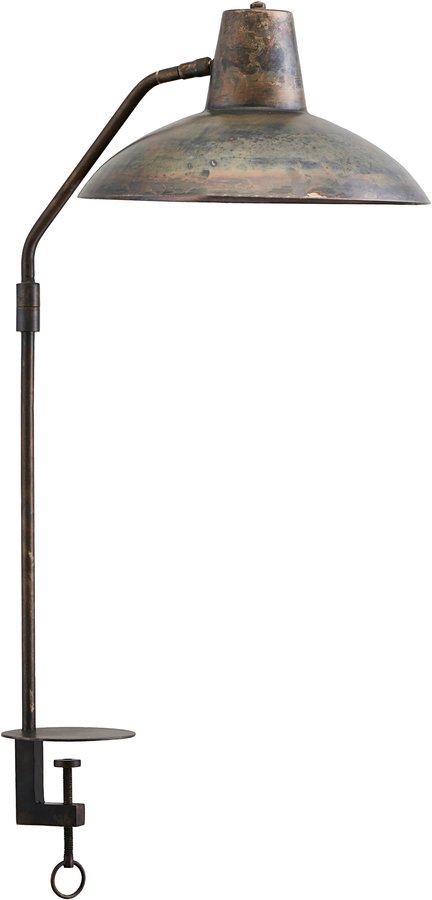 På billedet ser du variationen Bordlampe, Desk, m. klemme fra brandet House Doctor i en størrelse D: 31 cm. H: 70 cm. i farven Antik Brun