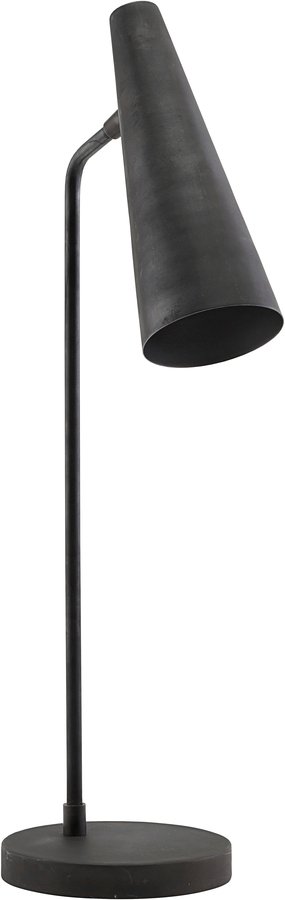 Bordlampe, Precise by House Doctor (D: 14 cm. H: 52 cm. L: 21 cm., Mat Sort)
