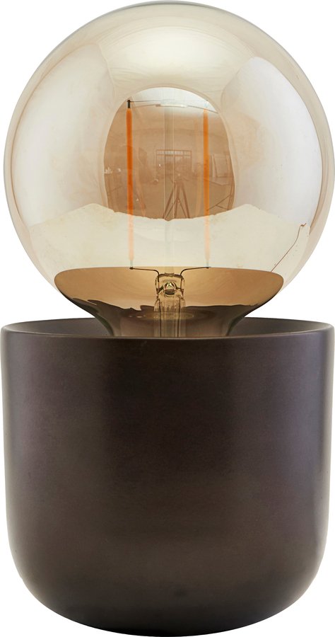 På billedet ser du variationen Bordlampe, Gleam fra brandet House Doctor i en størrelse D: 12 cm. H: 10,5 cm. i farven Antik Brun