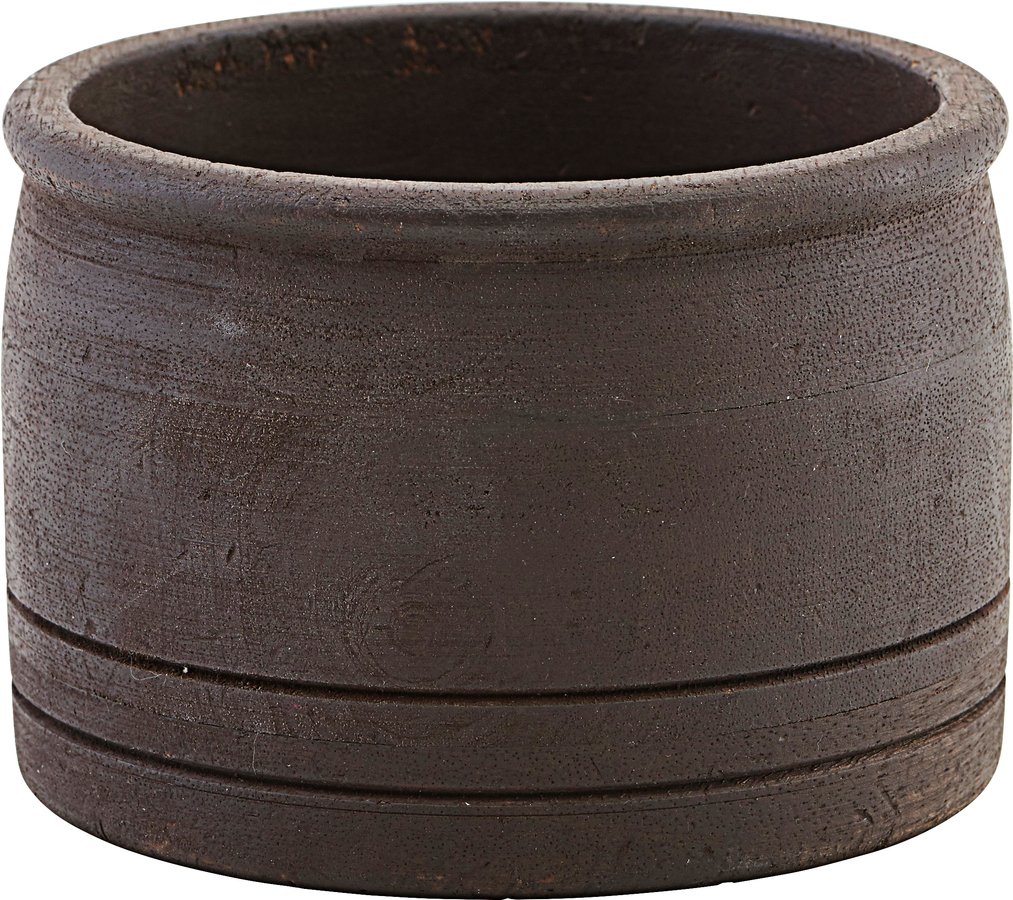 Opbevaring/potte, Kango by House Doctor (Ø: 12.6 cm. H: 9 cm., Mørkebrun)