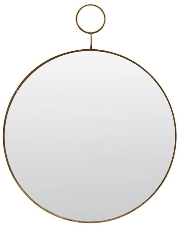 Spejl, Loop, Round by House Doctor (Ø: 32 cm., Messing)