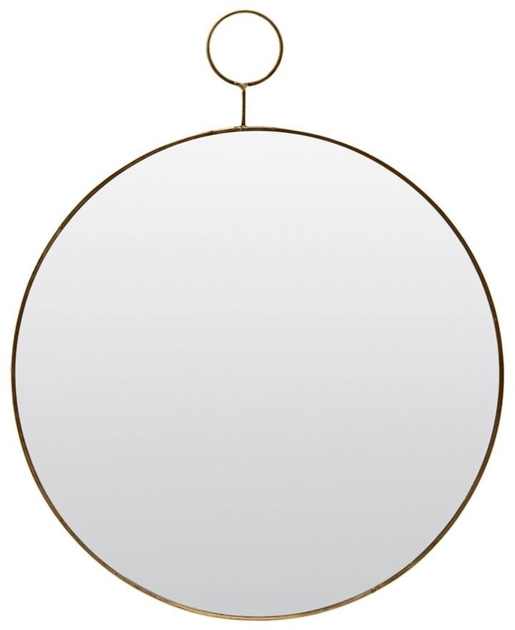 Spejl, Loop, Round by House Doctor (Ø: 38 cm., Messing)