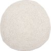 På billedet ser du variationen Tæppe, Crochet, Circle fra brandet House Doctor i en størrelse Ø: 80 cm. i farven Hvid