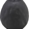 På billedet ser du variationen Vase, Groove, Circle fra brandet House Doctor i en størrelse Ø: 7,5 cm. H: 14 cm. B: 14 cm. i farven Sort