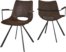 På billedet ser du variationen Berlin, Spisebordsstol m. armlæn fra brandet Canett Furniture i en størrelse H: 80 cm. B: 55,5 cm. L: 57 cm. i farven Sort/Brun