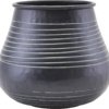 På billedet ser du variationen Vase, Stribe fra brandet House Doctor i en størrelse D: 19 cm. H: 19,5 cm. i farven Sort