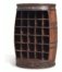 På billedet ser du variationen Vintønde barskab, Rosey-O fra brandet OBUZI i en størrelse D: 65 cm. H: 90 cm. i farven Mørk Natur/Sort