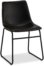 På billedet ser du et stemningsbillede (#5) fra Kelso, Spisebordsstol, PU-læder m. syninger fra brandet Raymond & Hallmark i en størrelse H: 78 cm. B: 46 cm. L: 54 cm. i farven Sort