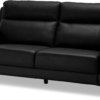 På billedet ser du et stemningsbillede (#8) fra Bladnoch, 3 personers sofa, Læder fra brandet Raymond & Hallmark i en størrelse H: 97 cm. B: 210 cm. i farven Sort