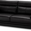 På billedet ser du et stemningsbillede (#8) fra Welbury, 3 personers sofa, Læder fra brandet Raymond & Hallmark i en størrelse H: 90 cm. B: 216 cm. i farven Sort