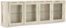 På billedet ser du et stemningsbillede (#5) fra Harrington, Skænk, 4 glaslåger fra brandet Raymond & Hallmark i en størrelse H: 60 cm. B: 183 cm. i farven Hvid (oileret)
