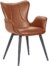 På billedet ser du variationen Mist, Spisebordsstol, Kunstlæder fra brandet House of Sander i en størrelse H: 88 cm. B: 63 cm. L: 61 cm. i farven Cognac