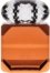 På billedet ser du variationen Daisy, Lysestage til kronelys, Glas fra brandet House of Sander i en størrelse H: 10 cm. B: 6 cm. L: 6 cm. i farven Orange