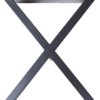 På billedet ser du variationen XS, Bordben til bænk, X-Stel fra brandet House of Sander i en størrelse H: 42 cm. B: 36 cm. L: 6 cm. i farven Sort