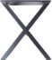 På billedet ser du variationen XS, Bordben til bænk, X-Stel fra brandet House of Sander i en størrelse H: 42 cm. B: 36 cm. L: 6 cm. i farven Sort